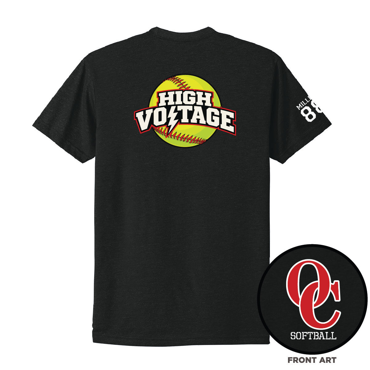 OC Softball High Voltage Team T-Shirt
