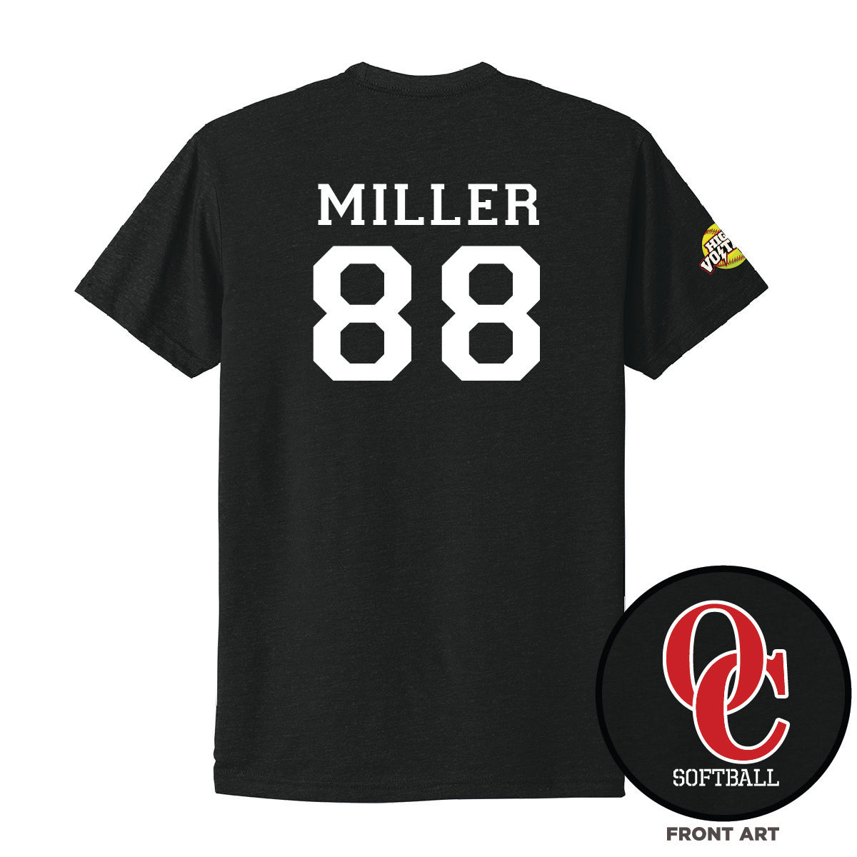 OC Softball High Voltage Player T-Shirt