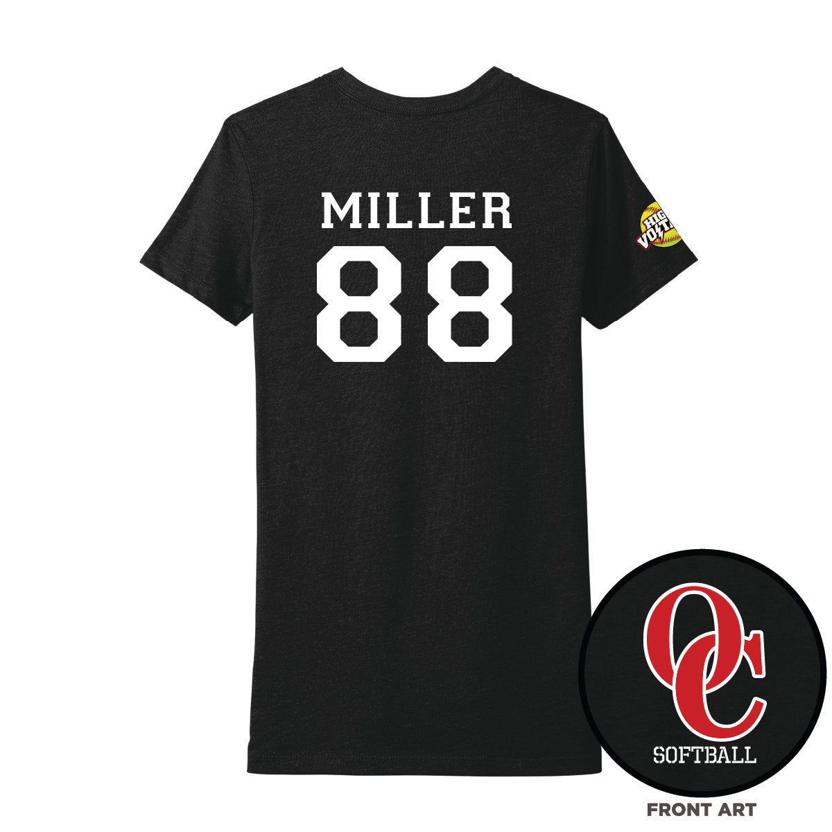 OC Softball Women's High Voltage Player T-Shirt