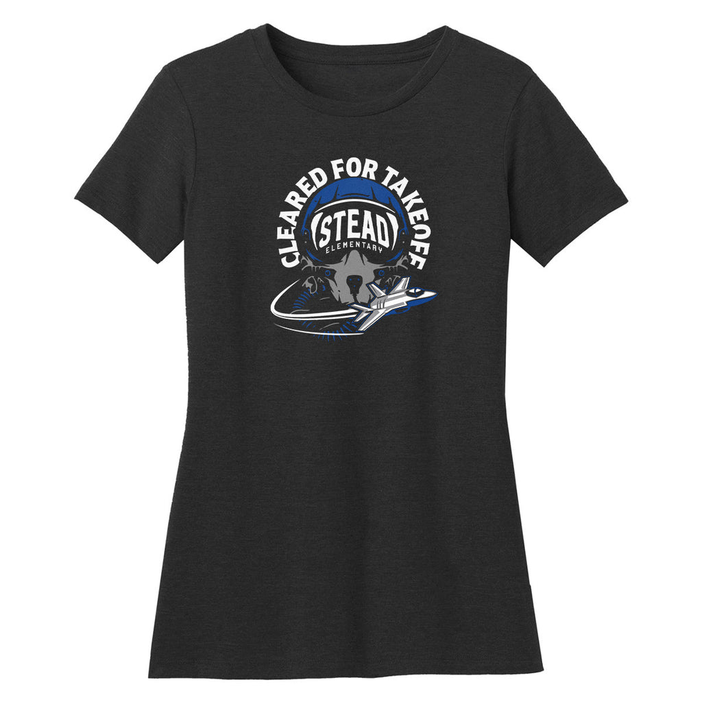 Stead Elementary Women's "Cleared For Takeoff" Premium T-Shirt