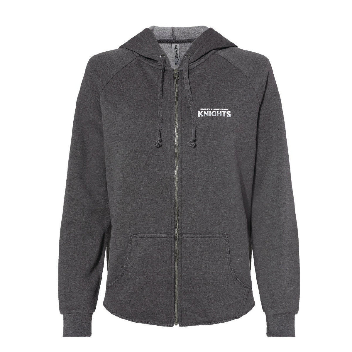Smiley Elementary Women's California Wave Wash Full-Zip Hoodie