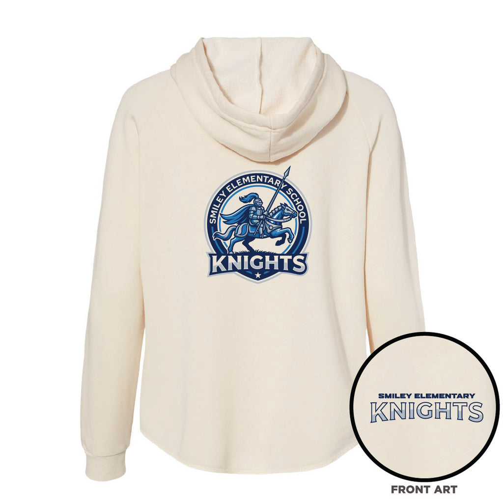 Smiley Elementary Women's California Wave Wash Full-Zip Hoodie