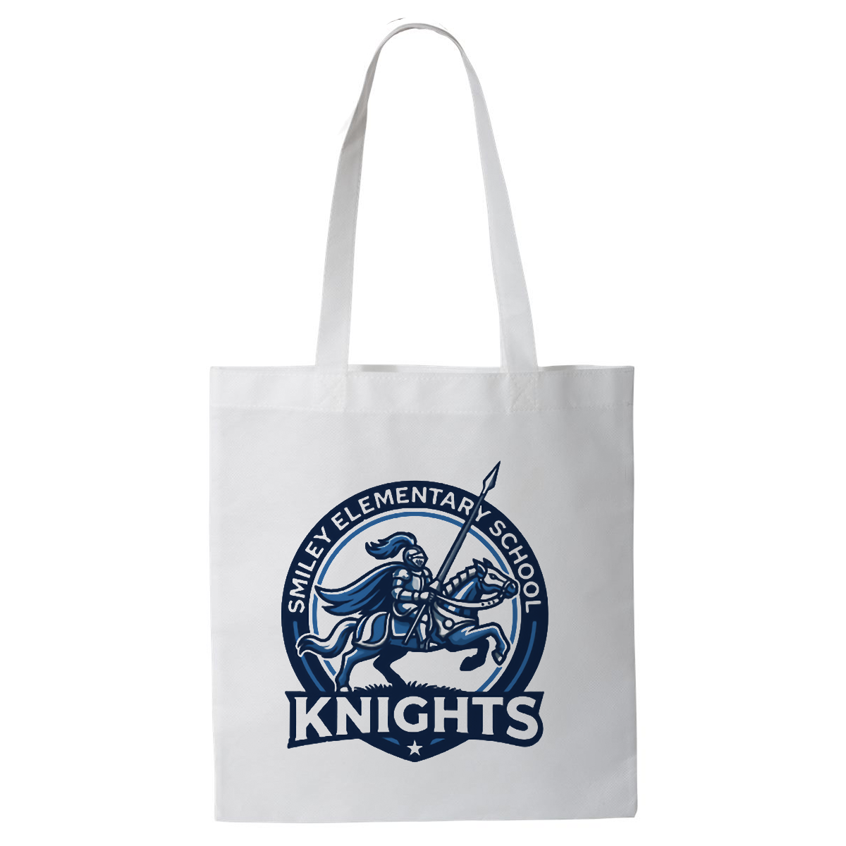 Smiley Elementary Knights Non-Woven Tote